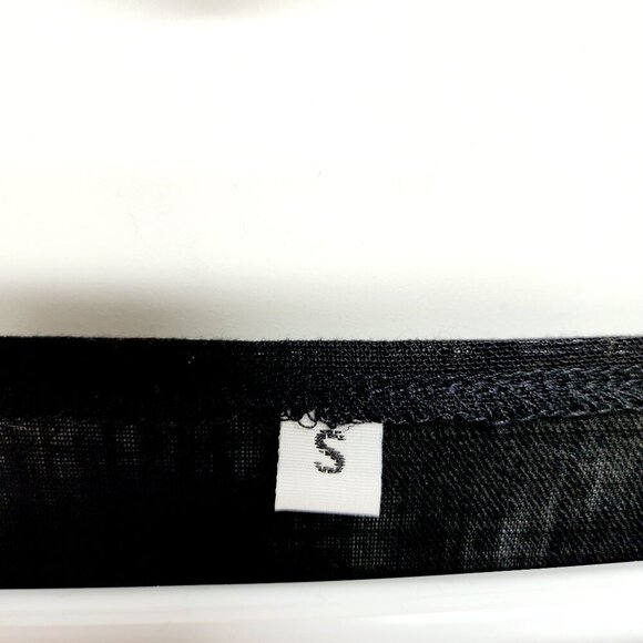 LocachyBuffalo Black womens Mariposa V Neck Button Front Dress Linen Size S - Picture 3 of 16